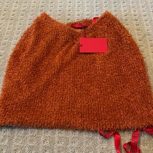 Coucoo fuzzy mini skirt NWT